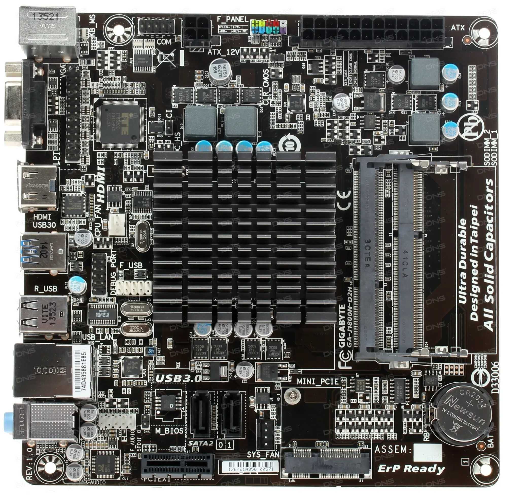 Материнская плата GIGABYTE GA-J1800N-D2H