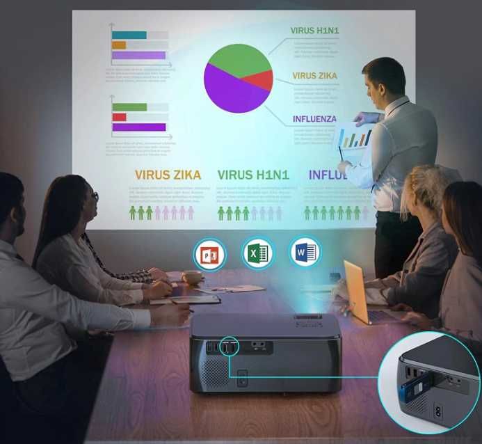 Videoproiector Wimius K8 9500 Lumeni NOU!!