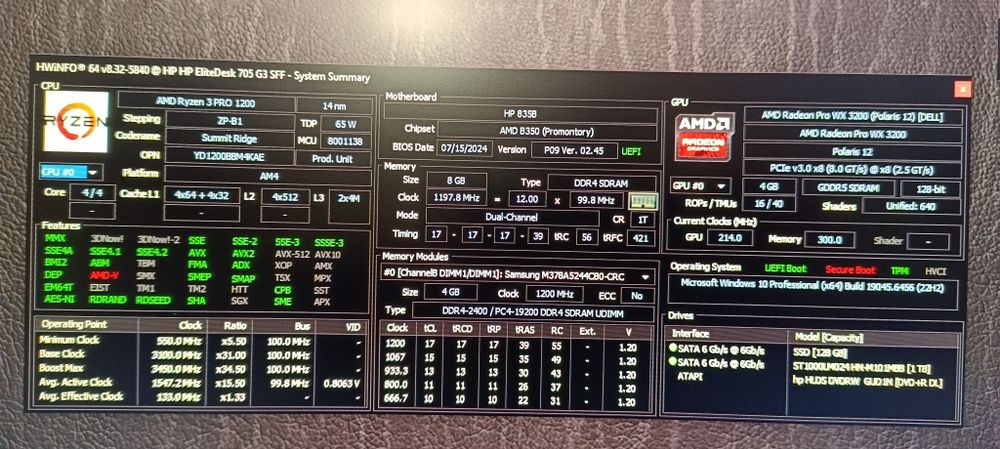 Sistem pc Ryzen light gaming HP ,Radeon