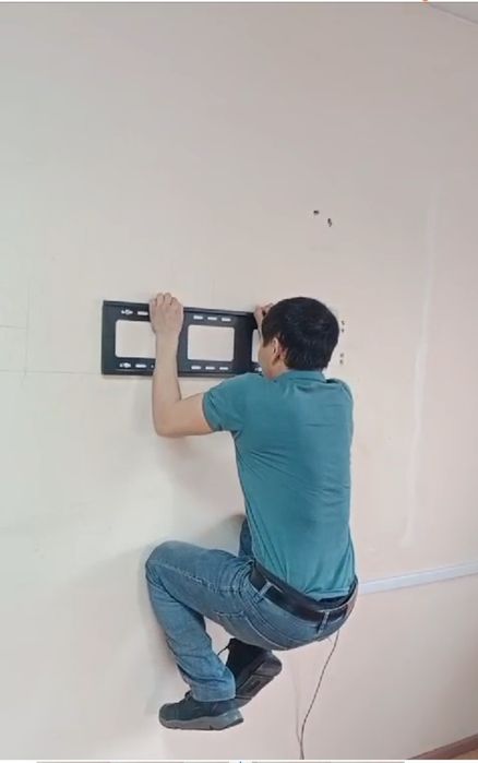 Установка кранштейн подвеска на стену телевизор настройка мастер тв