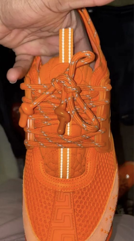 Versace chain reaction orange