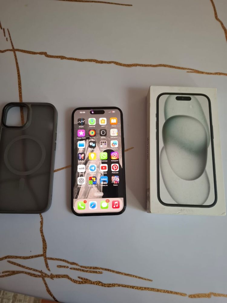 Iphone 15 в идеальном состоянии 128гб 91%акб