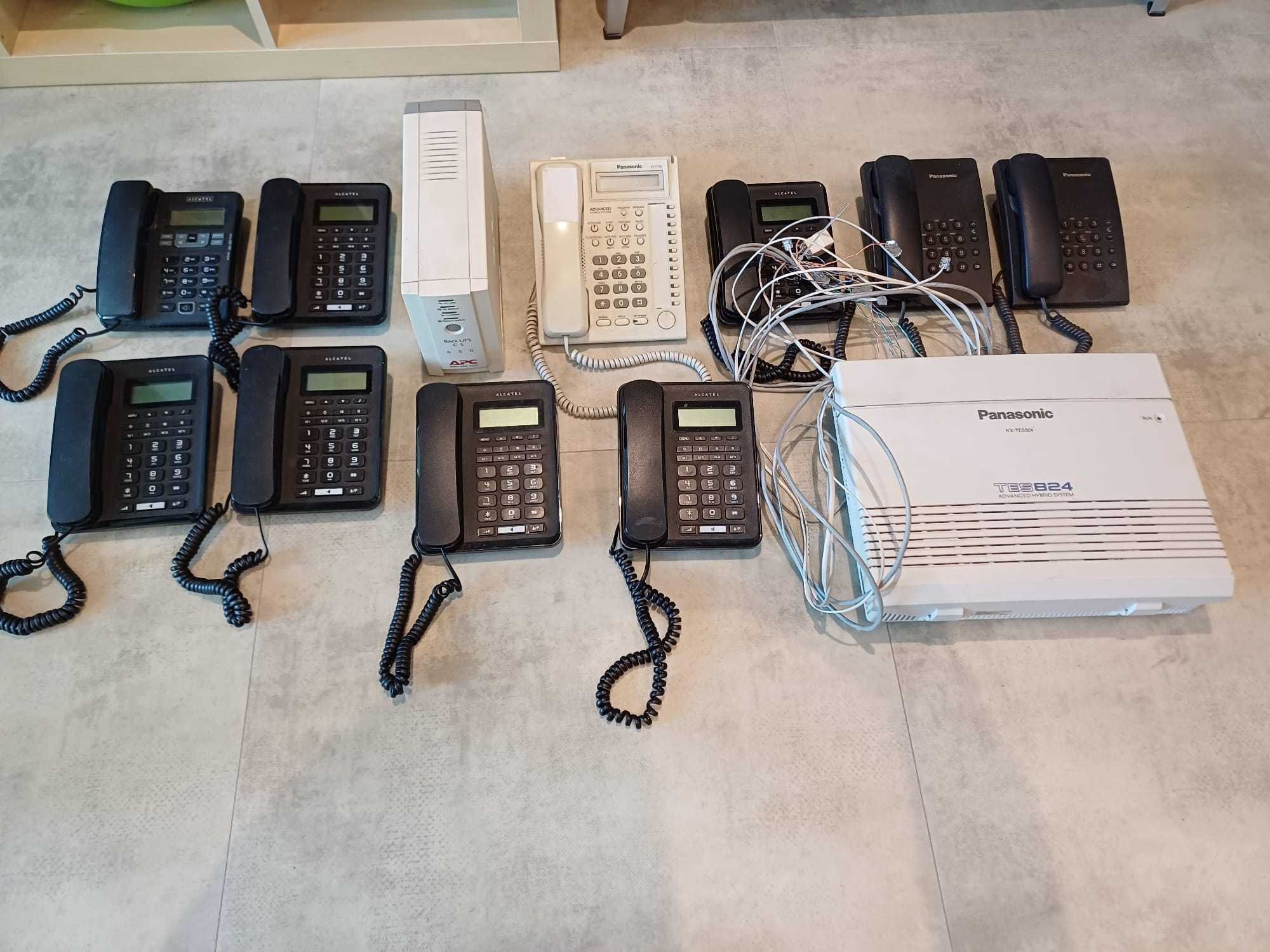 Centrala telefonica analogica Panasonic KX-TES824CE  + 10 telefoane