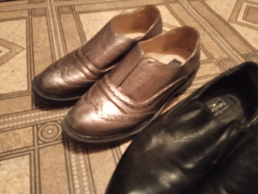 Туфли и макасины  кожаные 35-38 размер и другая обувь