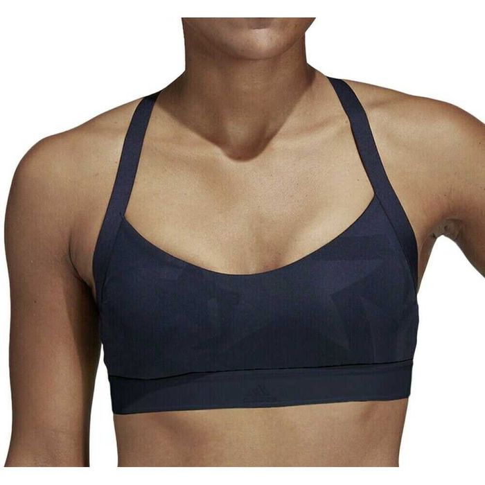 Bustiera dama Adidas ALL ME ADI ITER, albastru, Climalite