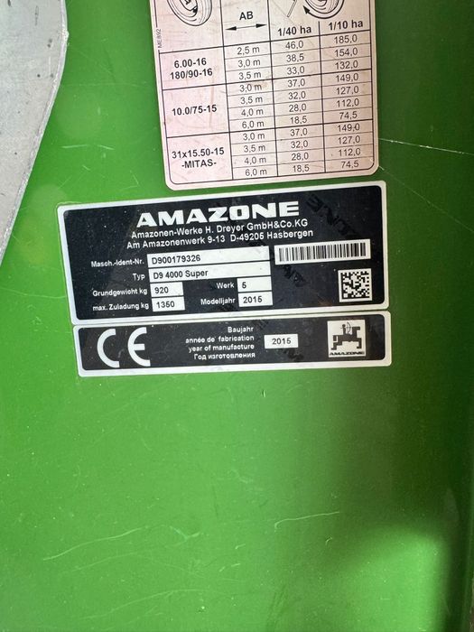 Semanatoare paioase Amazone D9 4000