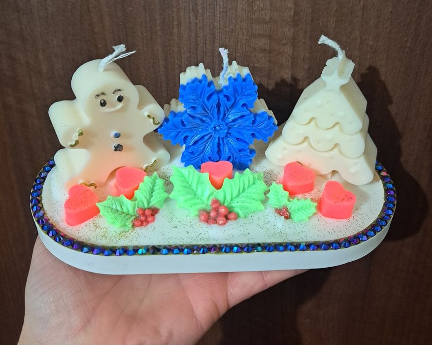 Aranjamente de craciun din ceara naturala