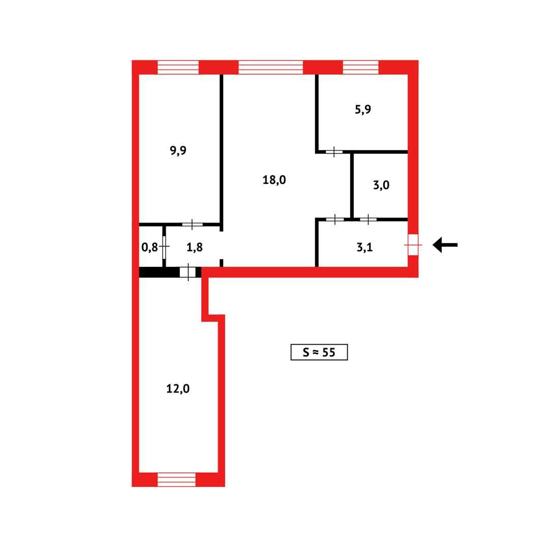 *Продам 3 комн квартиру. Ул. Кузембаева. Помощь в ипотеке. ТОРГ