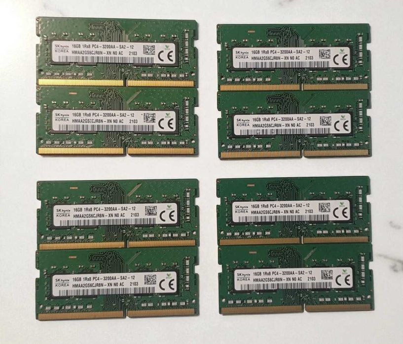 Memorie Laptop 32GB DDR4 3200, 2 x 16GB DDR4 3200AA sodimm, Amd, Intel