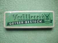 Cutie cu instrumente de verificat Vaillant Geyser anii 1950