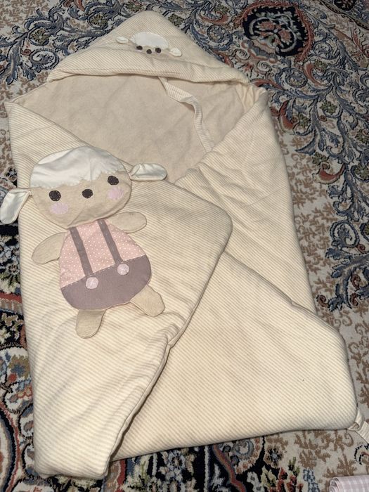 Одеялко теплое для новорожденных, новое