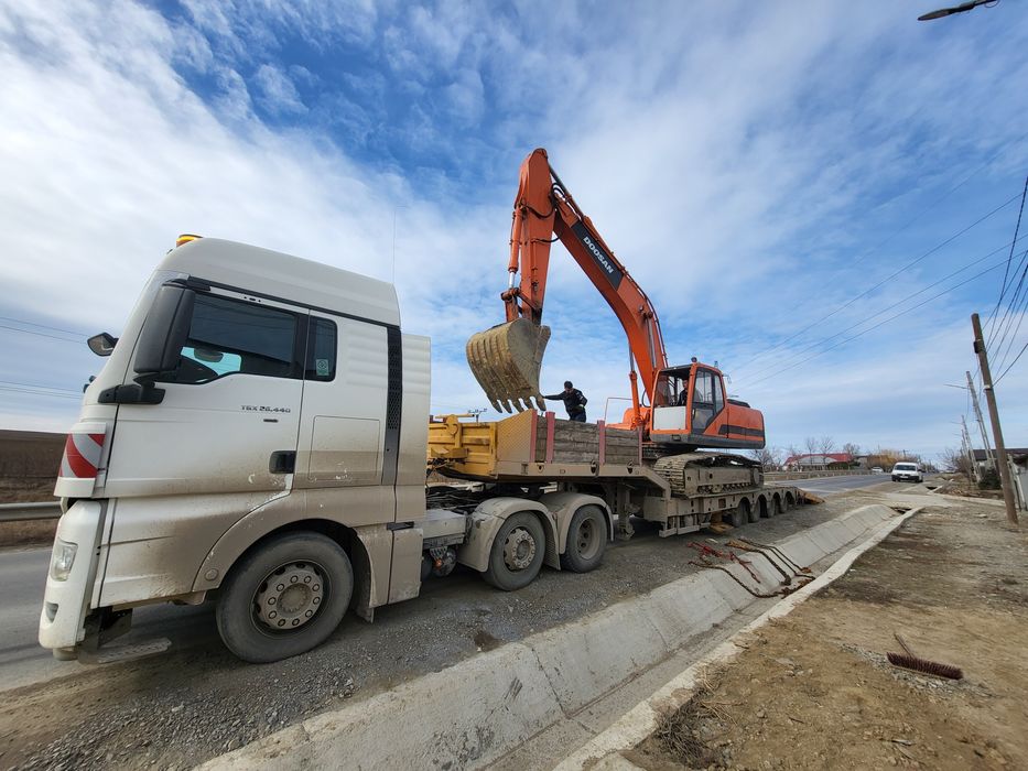 Transport moloz, nisip, balast, pământ negru etc