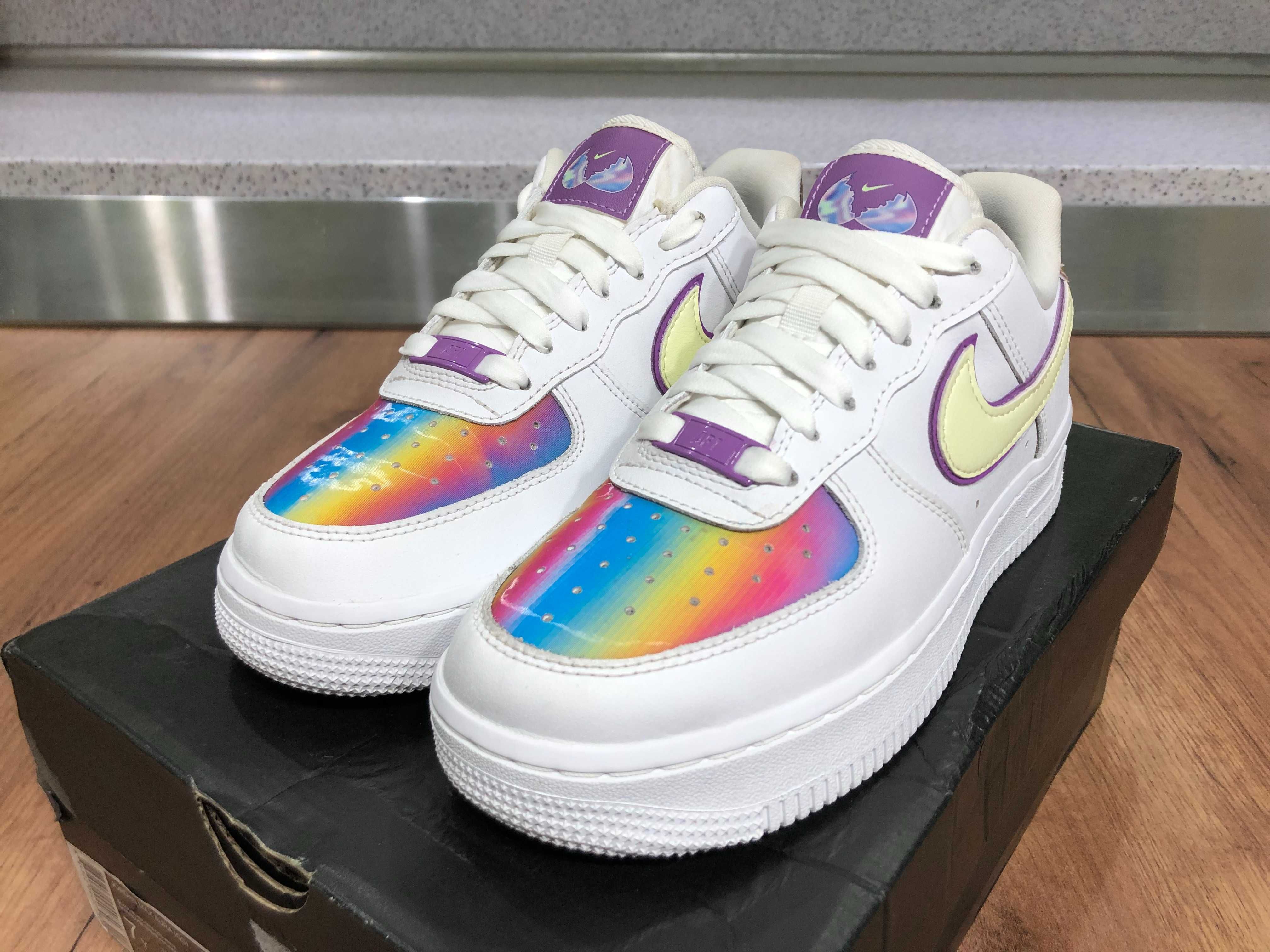 ОРИГИНАЛНИ *** Nike Air Force 1 Low Easter Barely Volt / Reflective