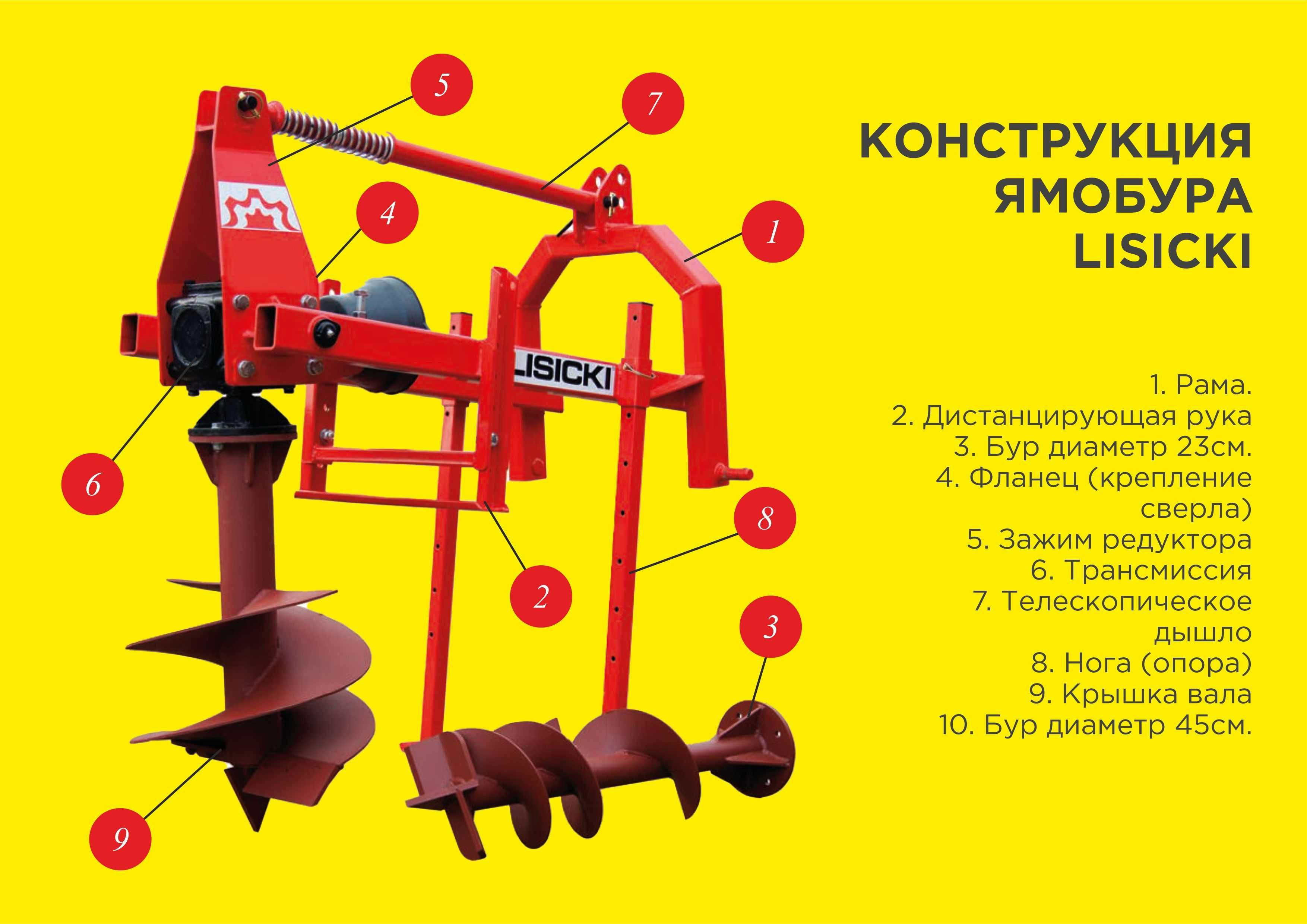 Ямобур (буроям) "Lisicki" Лисицки Лисички Польский 2 бура