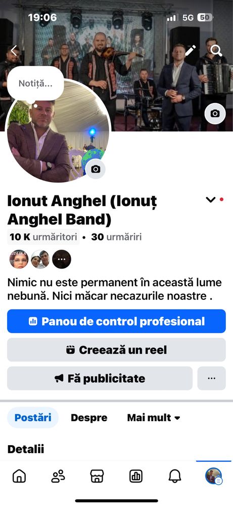 Vand pagina facebook