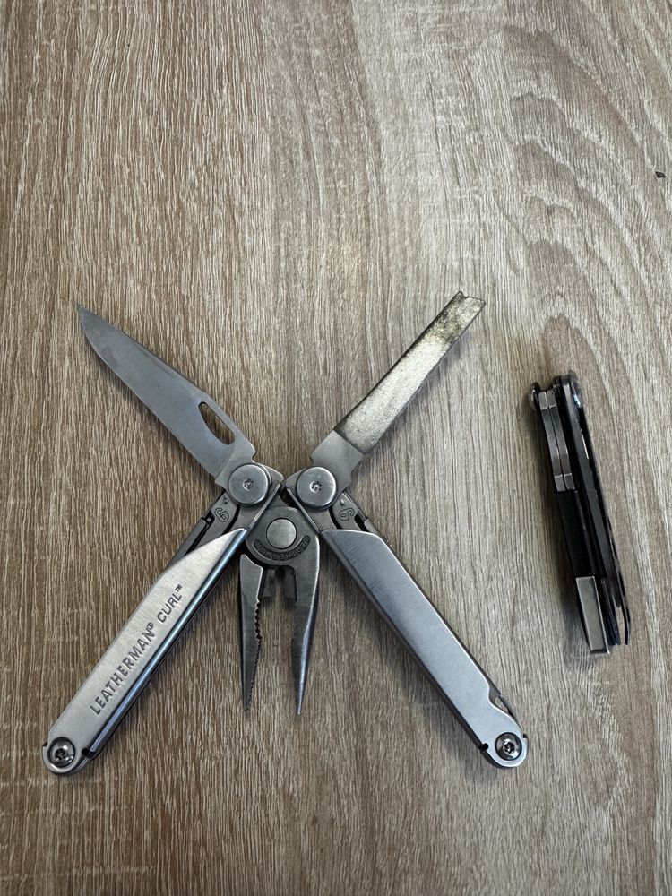 Leatherman curl с кутия и бележка