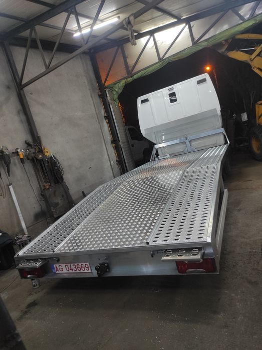 Platou pentru autoplatforme platforma 2 poziții negativ dublă trailer