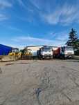 Inchiriez buldoexcavator cu picamer/camion 8x4, camion cu macara
