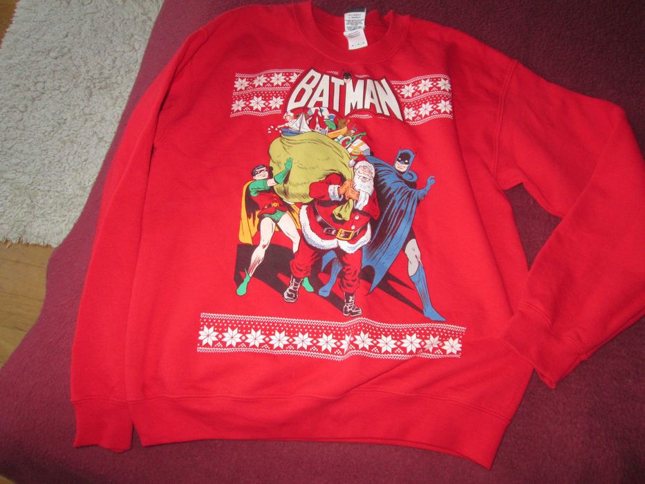 bluza rosie  simpatica  Batman   M