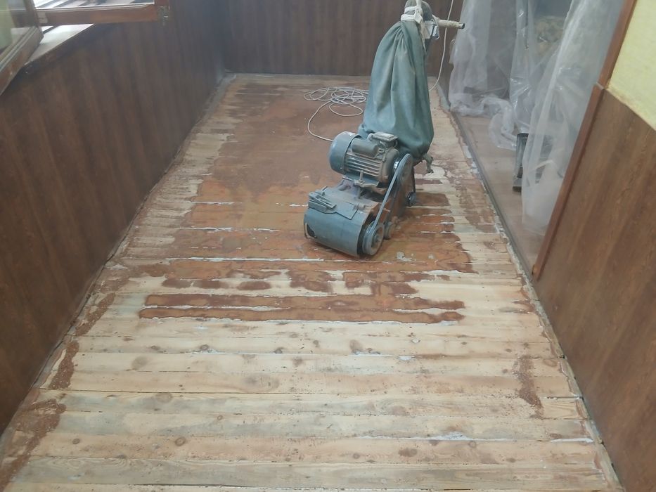 Шлфовка пол паркет