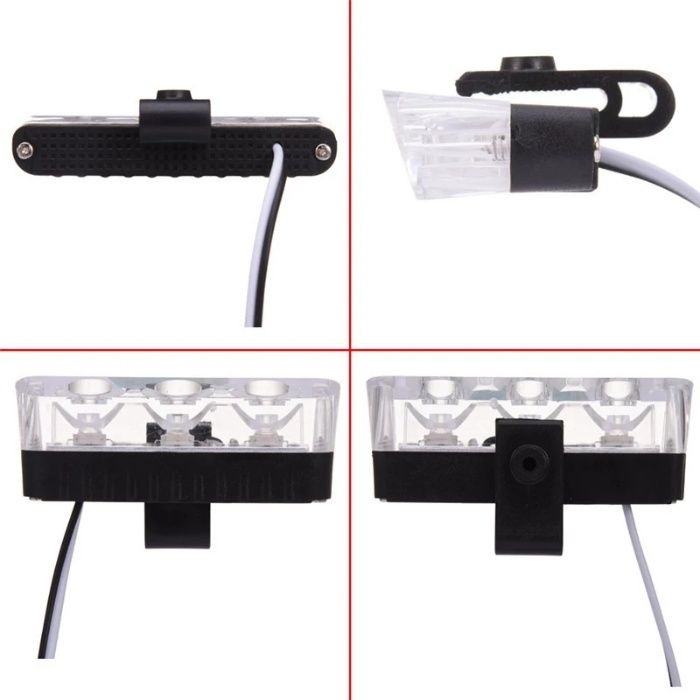 Lumini avertizare rosu / albastru pt grila functii strob, LED 36W 12V