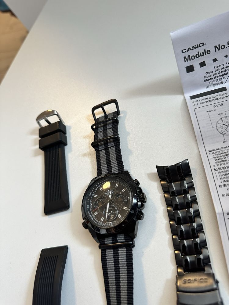 Casio Edifice Black Chronograph