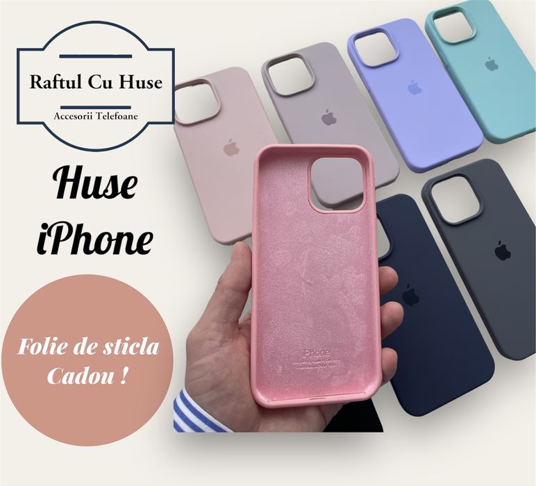 Mega ofeta ! Huse iPhone + folie de sticla cadou !