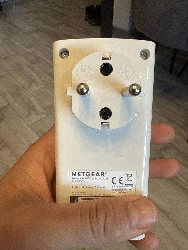 adaptoare internet powerlAN netgear, plug & play, Ethernet LAN, Alb