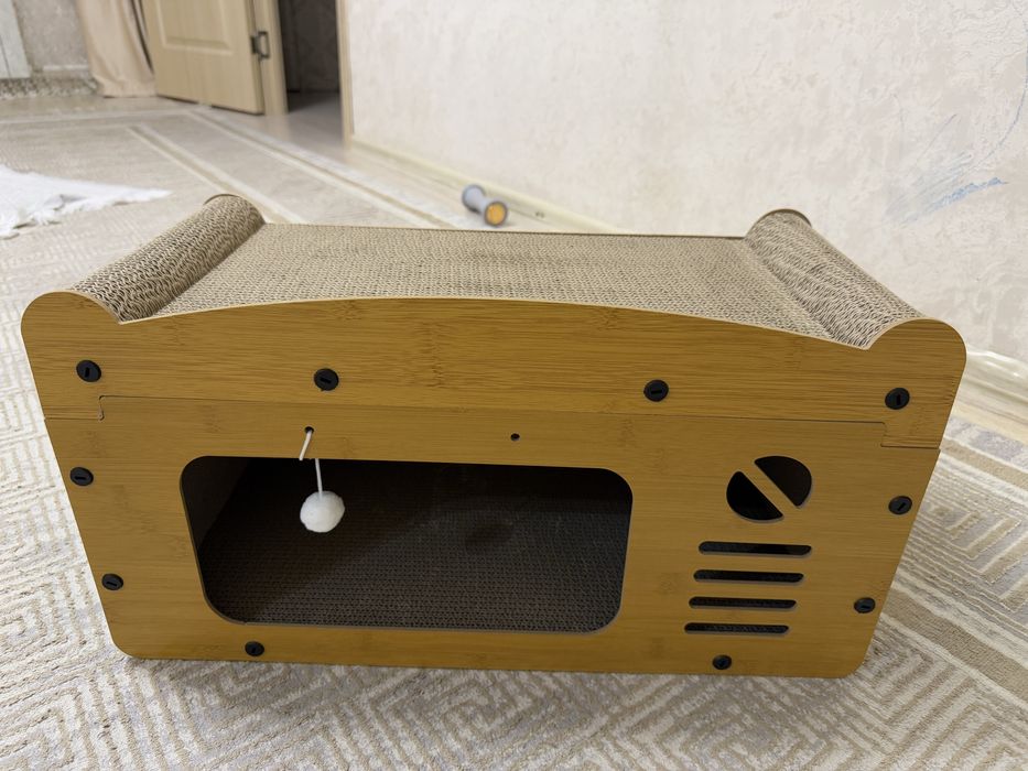 домик с когтеточкой для кота