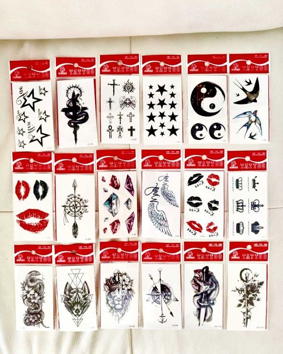 Tatuaje Temporare 3 mărimi / preț pe bucata in funcție de marime