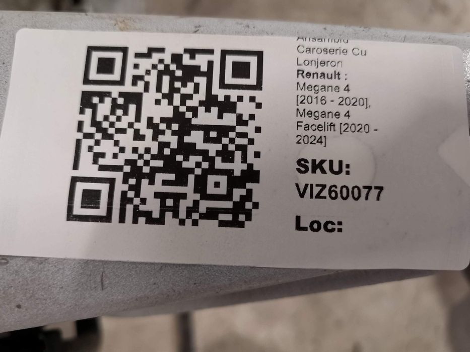 Комплект Каросерия С Лонжерон Рено Меган 4 [ - ], Меган 4 Фейслифт [ -