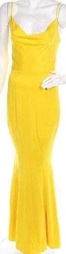 Жълта бална рокля русалка