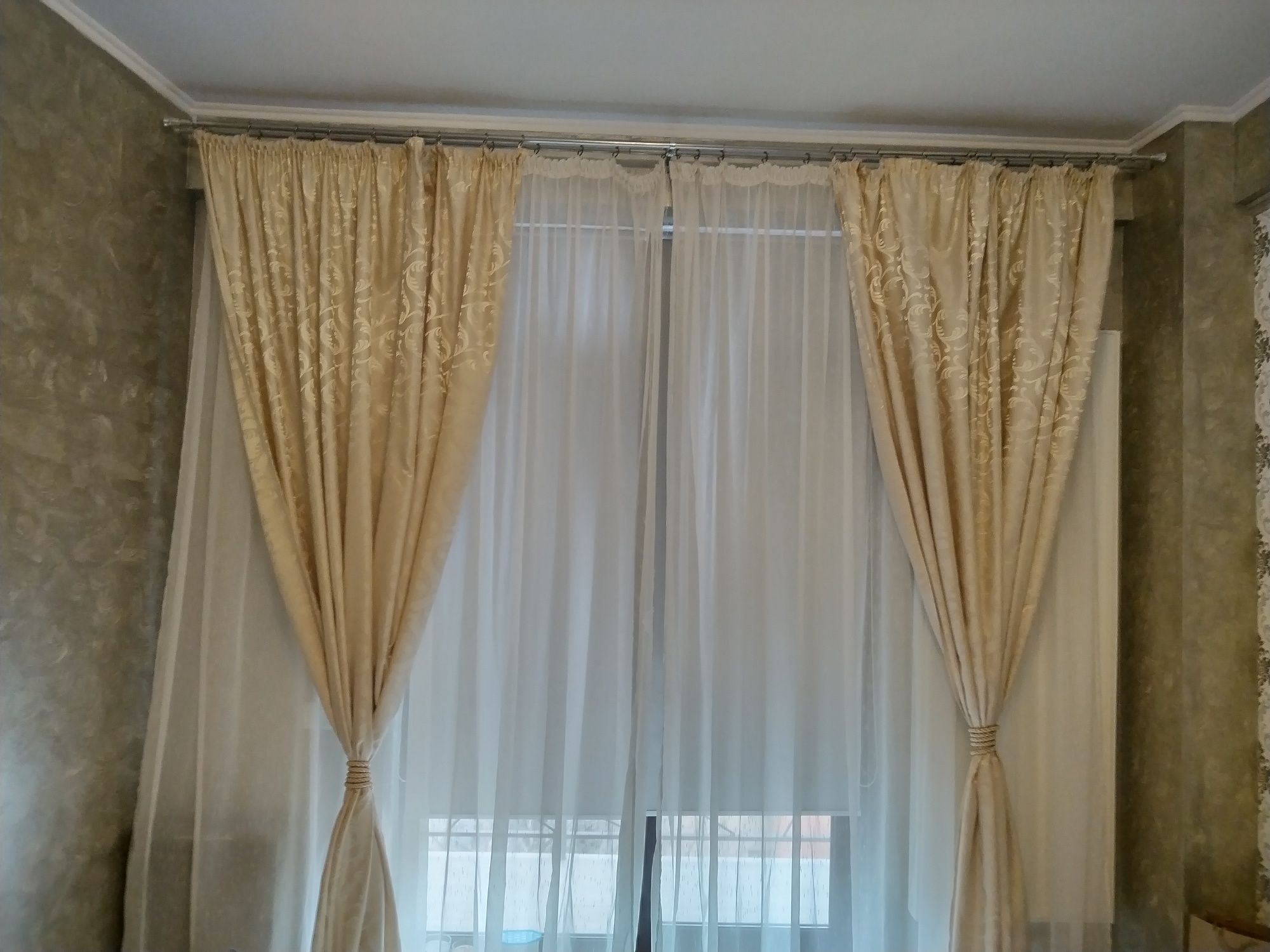 Draperie crem living sau dormitor 5 metri lățime / 2.65 inaltime