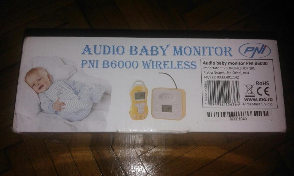 Audio Baby Monitor nou PNI B6000 Wireless, fara interferente, nou