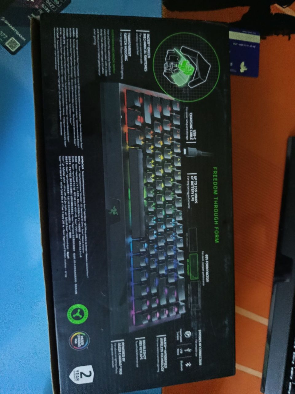 Razer "BlackWidow" HyperSpeed Green Switch V3 Mini