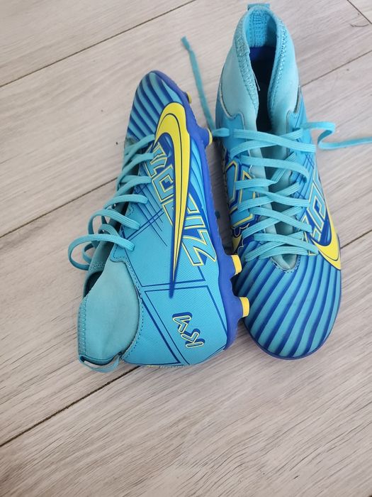 Papuci de fotbal Nike Kilian Mbappe Albaștri mărimea 38