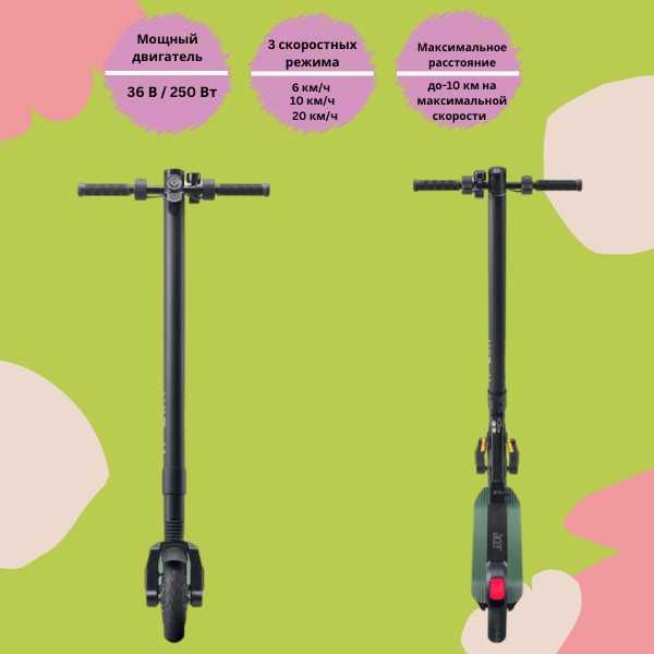 Электросамокат Acer Electric Scooter 1 Зеленый , скорость 20 км/ч