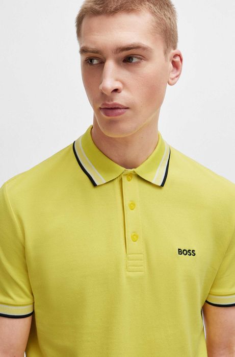 Тениска с яка HUGO BOSS размер L