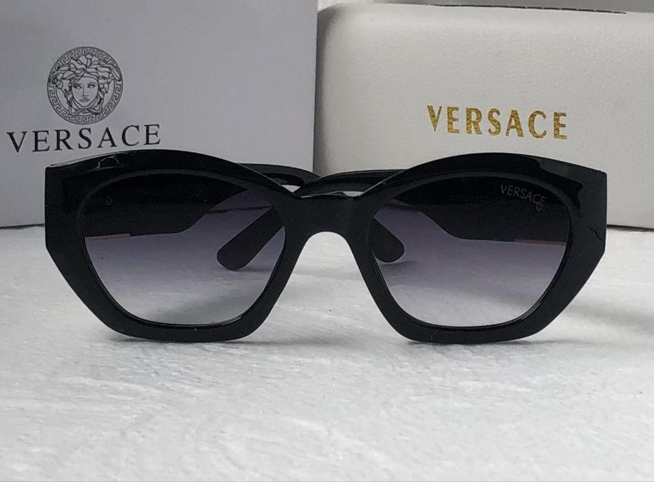 Дамски слънчеви очила котка многоъгълни 2 цвята черни