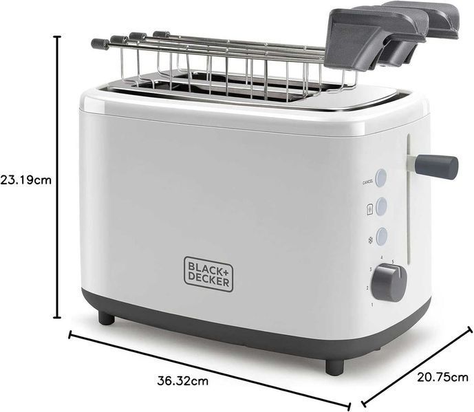 ПРОМО 2г Гаранция Нов Мощен Тостер Black & Decker BXTOA820E 820W