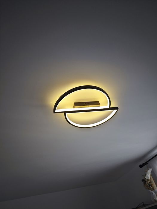 Lustra LED Diones cu Telecomanda, 64W, Metalic, 3000K/4000K/6000K, Neg