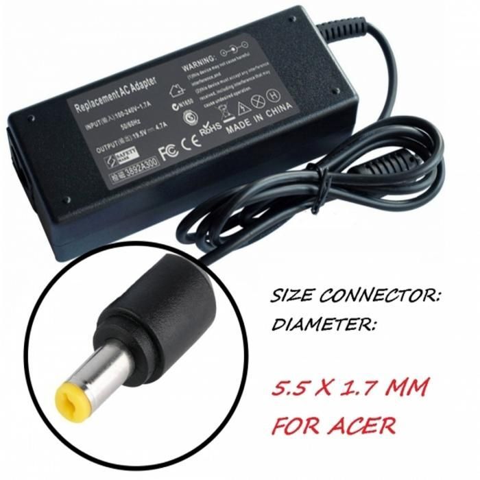 Зарядно за лаптоп 220V-90W /19V 5.5mm X 1.7mm. Модел YDS90. За ACER