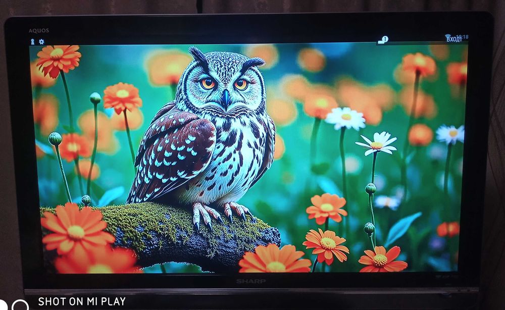 Телевизор Sharp 40дюймов + к нему Сарт-ТВ бокс.