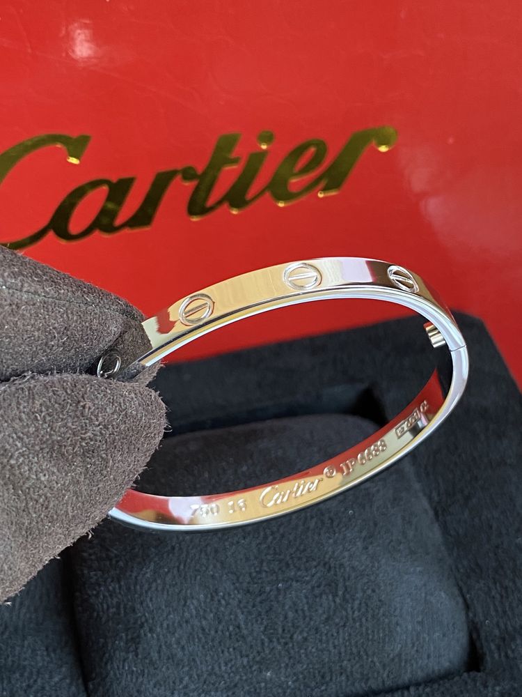 Brățara model Cartier LOVE White Gold 18K