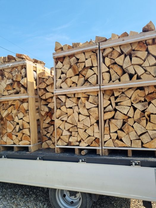 Lemne de foc taiate sparte fag paletizate