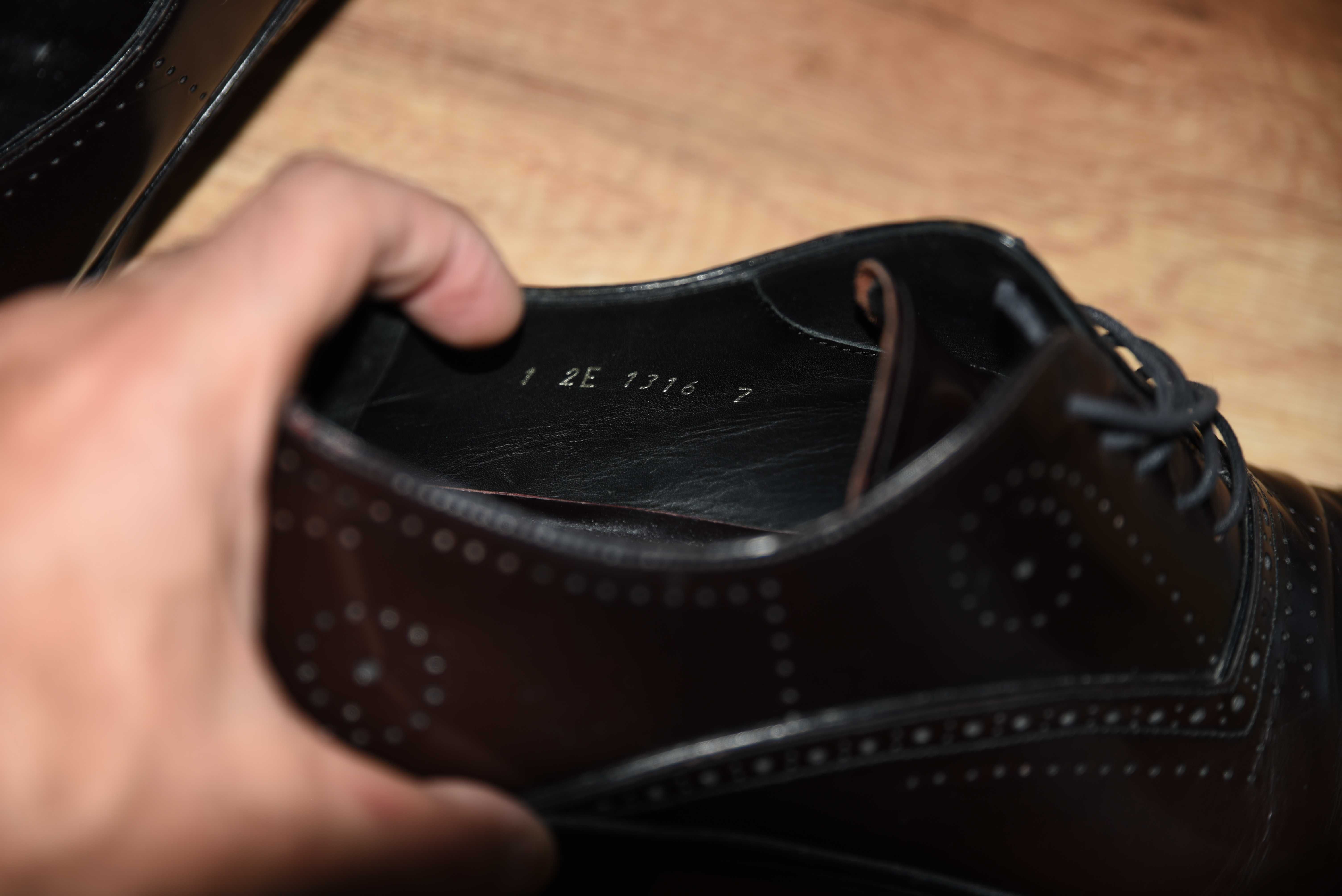 PRADA оригинални мъжки официални кожени обувки Made in Italy