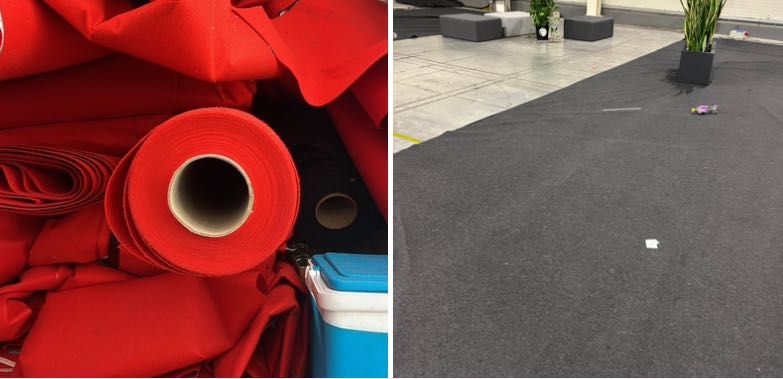 Mocheta expo rosie si  Gri antracit