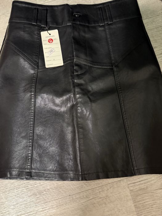 Кожаная юбка женская