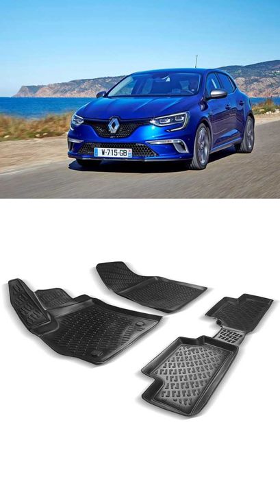Гумени стелки RizLine съвместими с Renault Megane IV HB 2016-