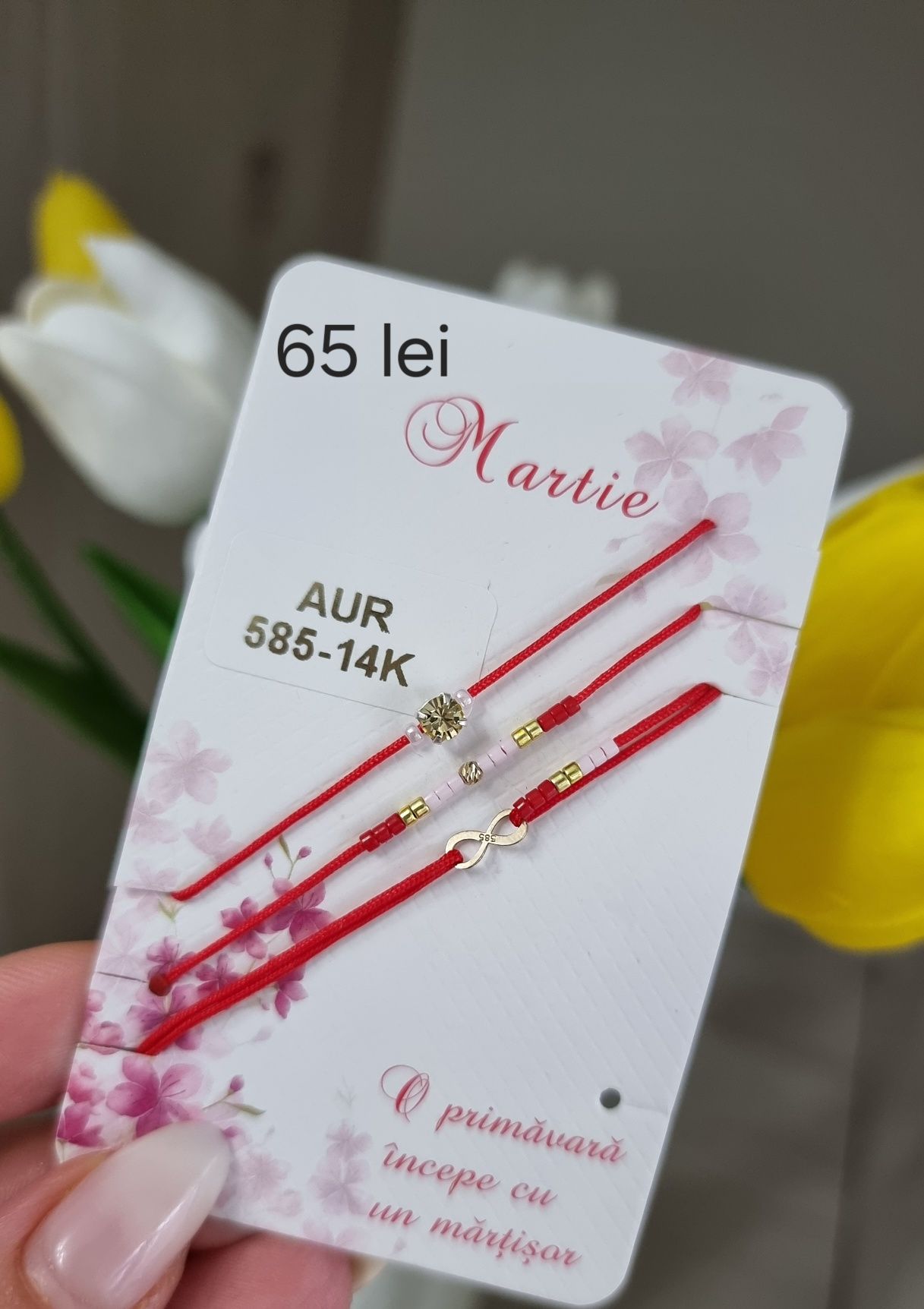 Set brățări martisor  aur 14k